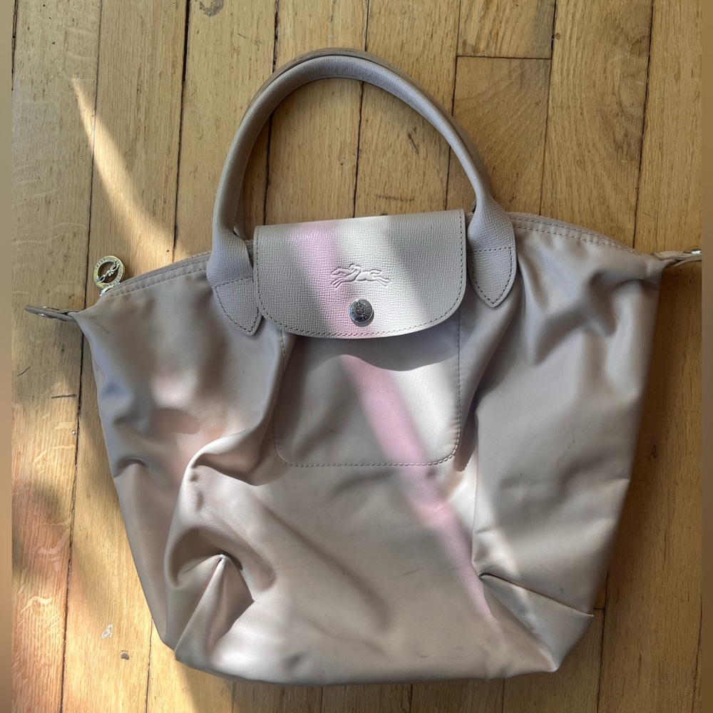 Rare beige Longchamp tote